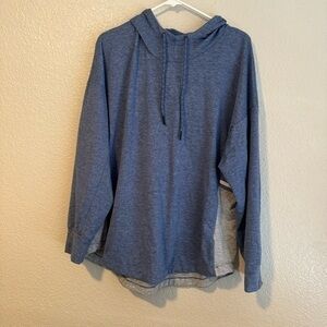 Tangerine Blue and Gray Activewear Hoodie